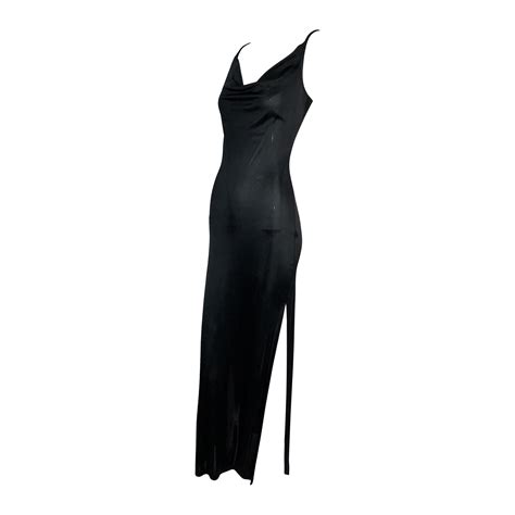 ysl long dress with slit